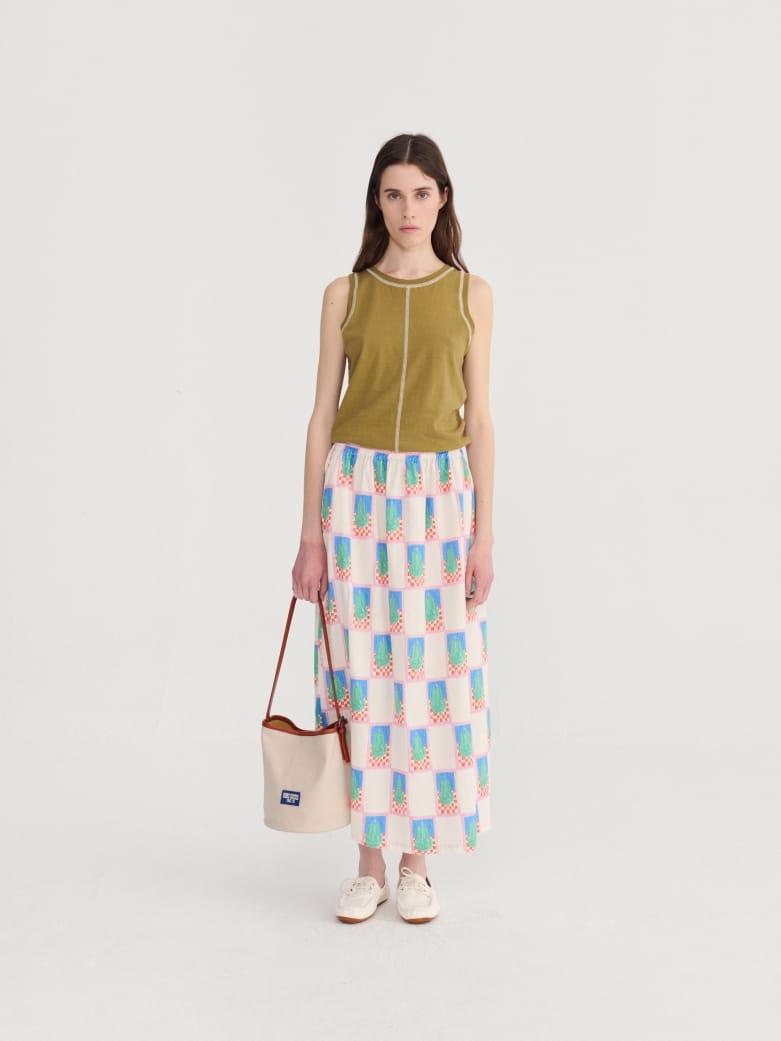 Bobo Choses Simple Pear Pattern Evasé Skirt Rock Damen bunt